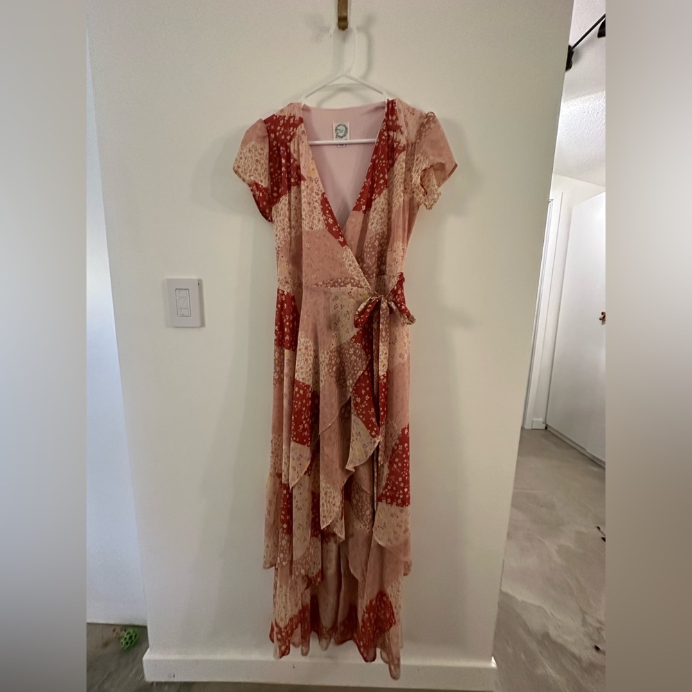 Beautiful Floral Wrap Dress